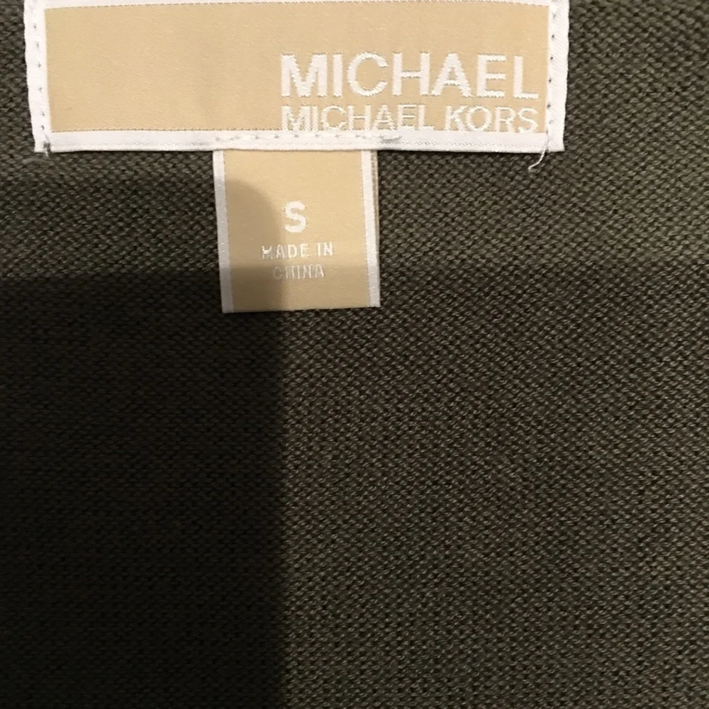 NEW Michael Kors open front cardigan w/belt loops